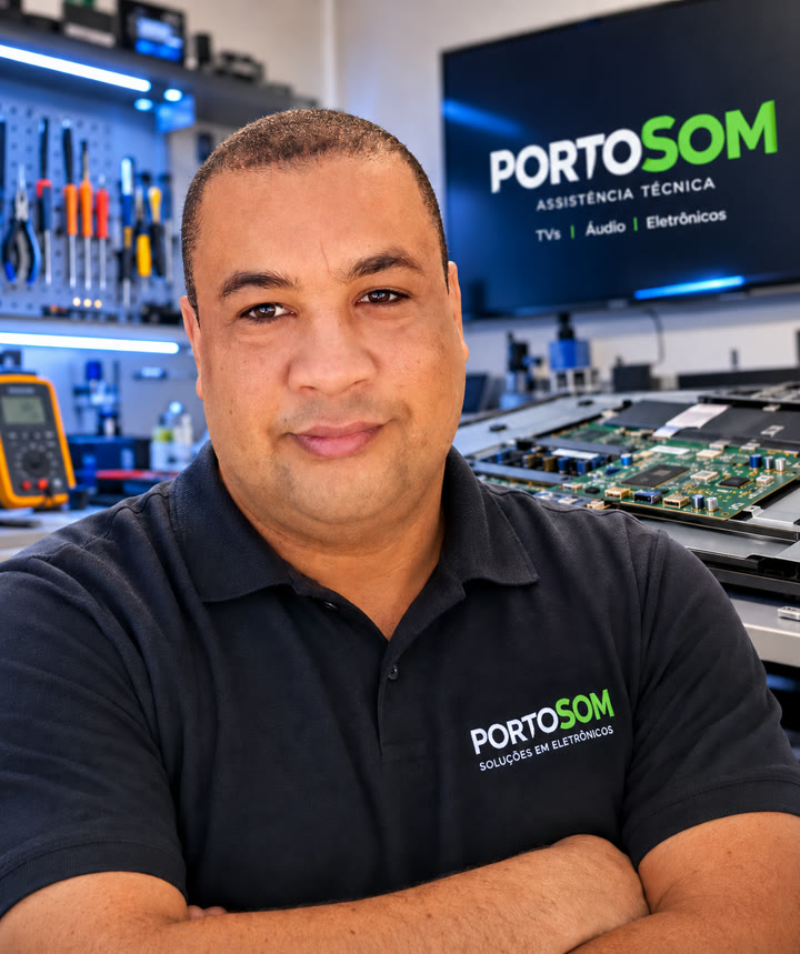 Carlos Alberto Pereira, técnico responsável pela Porto Som em Porto Seguro